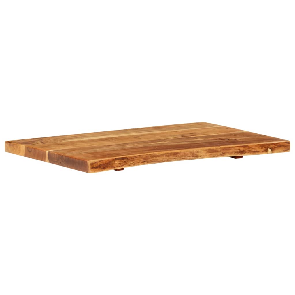vidaXL Blat lavoar de baie, 80x52x3,8 cm, lemn masiv de acacia