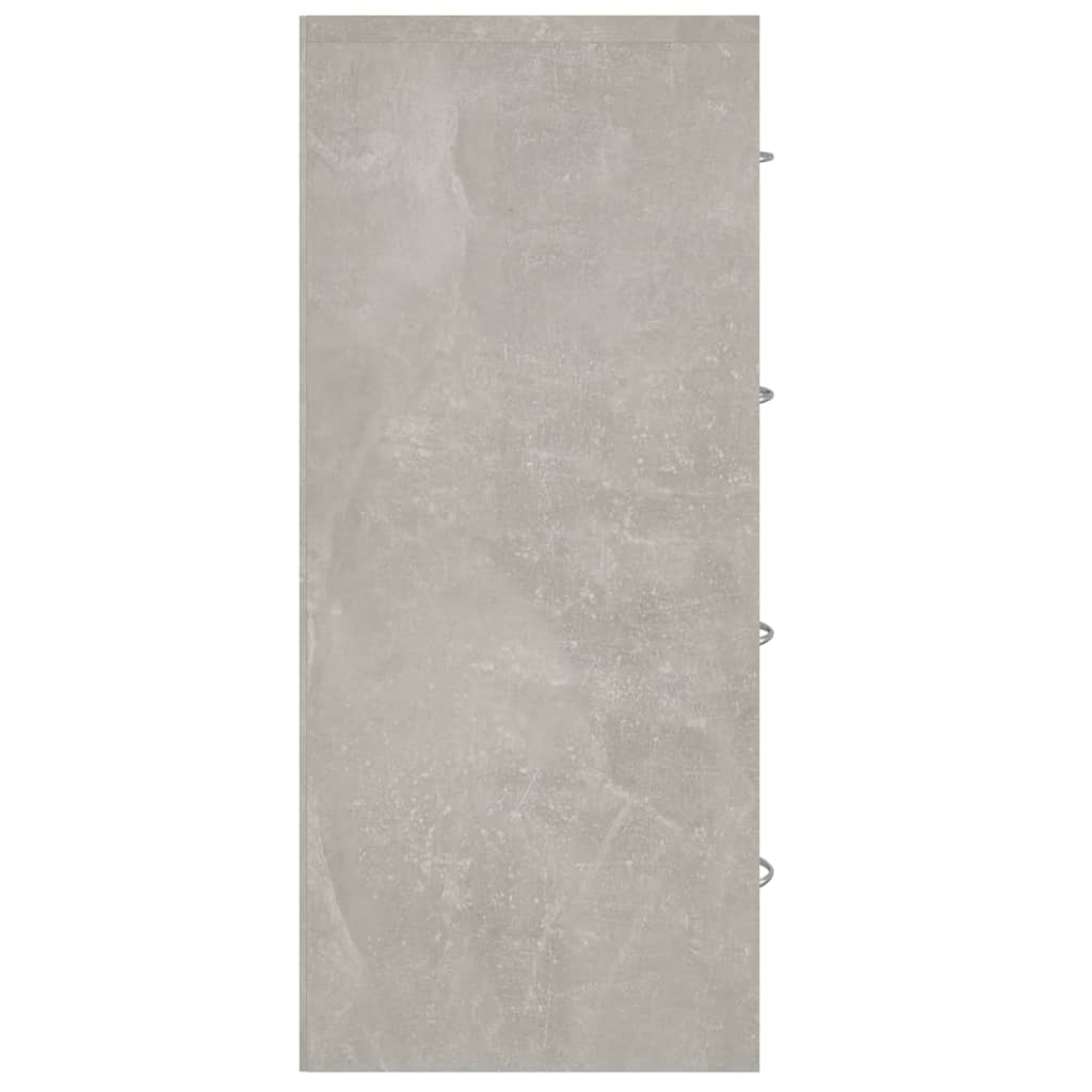 vidaXL Servantă cu 4 sertare, gri beton, 60x30,5x71 cm