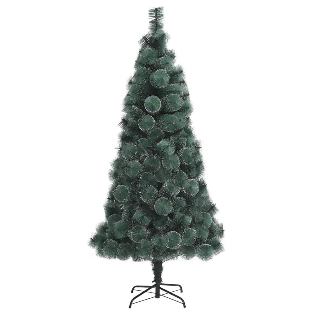 vidaXL Brad de Crăciun artificial LED-uri&globuri verde 120 cm PVC&PE