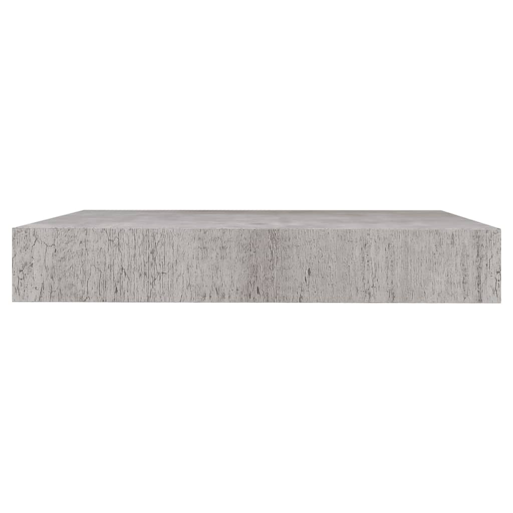 vidaXL Rafturi perete suspendate 4 buc. gri beton 23x23,5x3,8 cm MDF