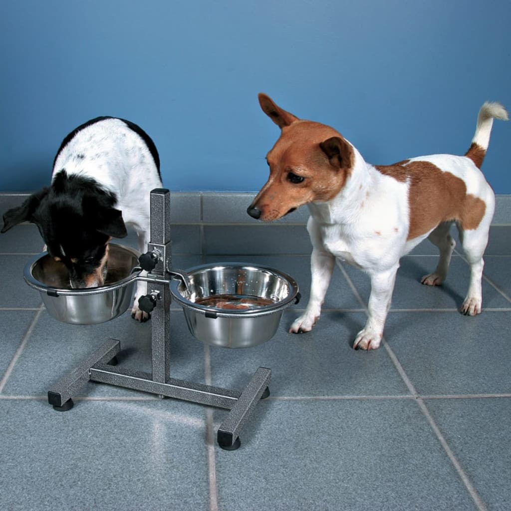 TRIXIE Suport bol reglabil pentru câini, 3,6 L, 20 cm