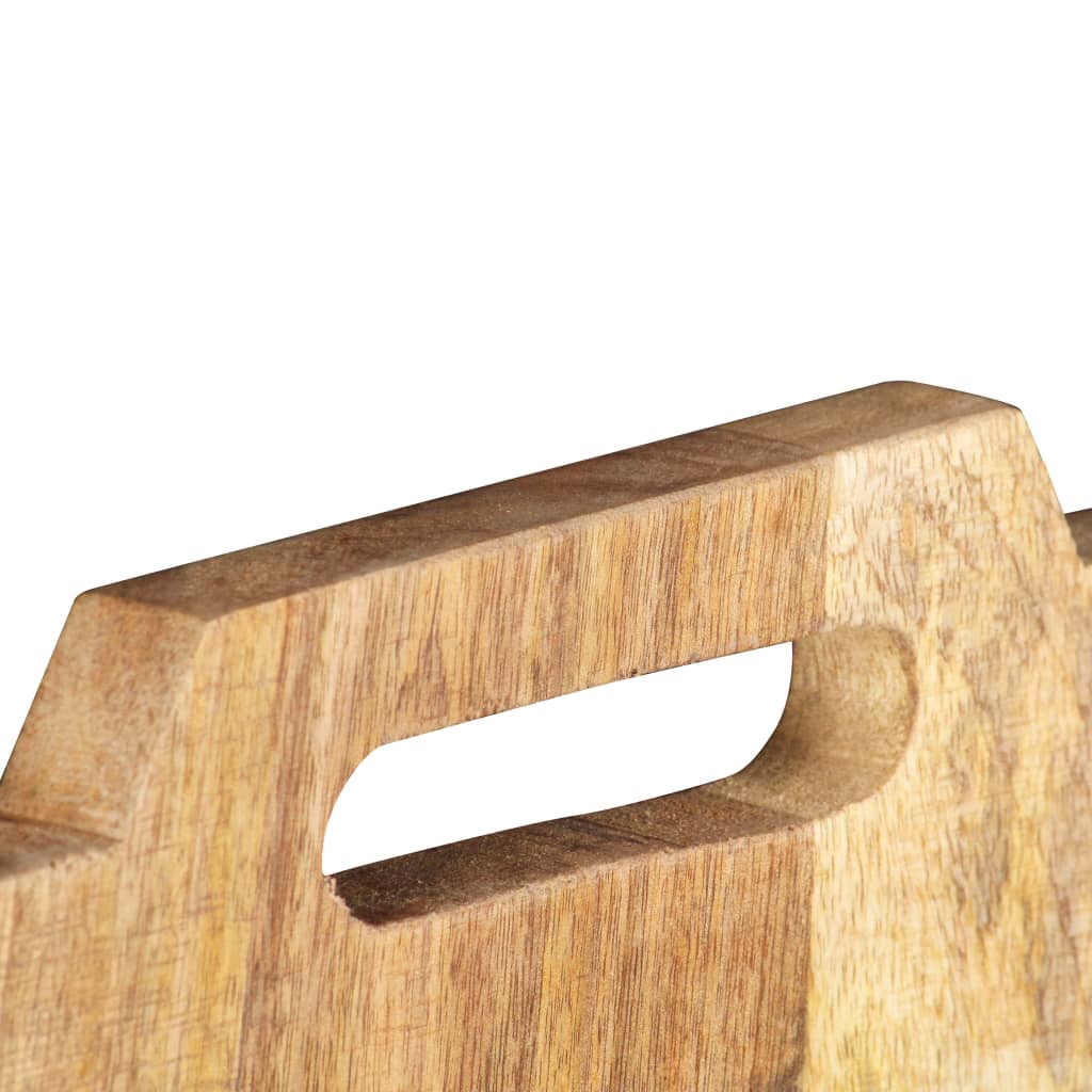 vidaXL Suport reviste montat pe perete, 33x10x67 cm, lemn masiv mango