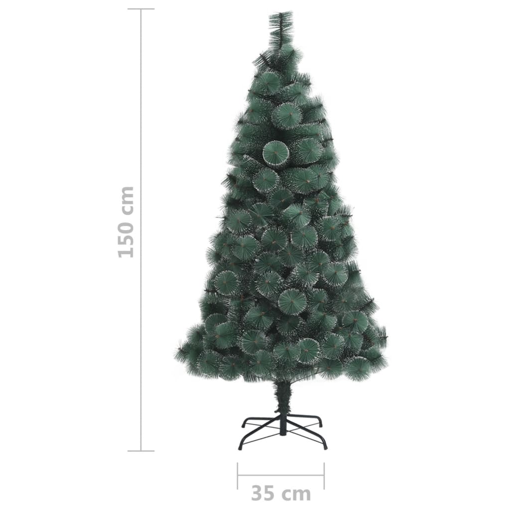 vidaXL Brad de Crăciun artificial cu suport, verde, 150 cm, PET