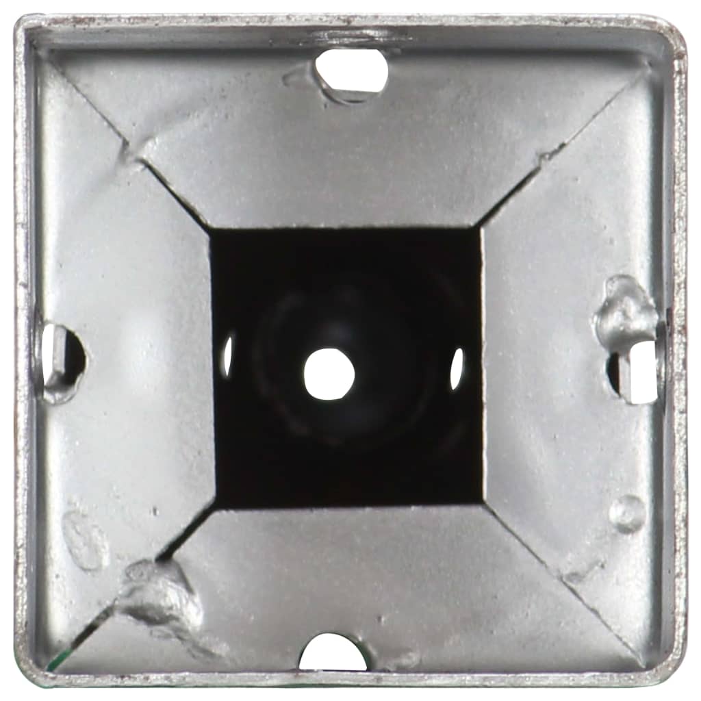 vidaXL Țăruși de sol, 6 buc., argintiu, 10x10x57 cm, oțel galvanizat