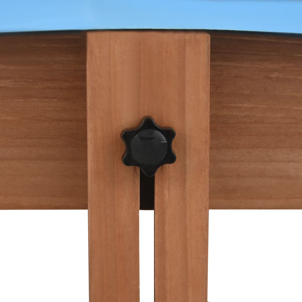 vidaXL Groapă de nisip cu acoperiș, 122 x 120 x 123 cm, lemn de brad