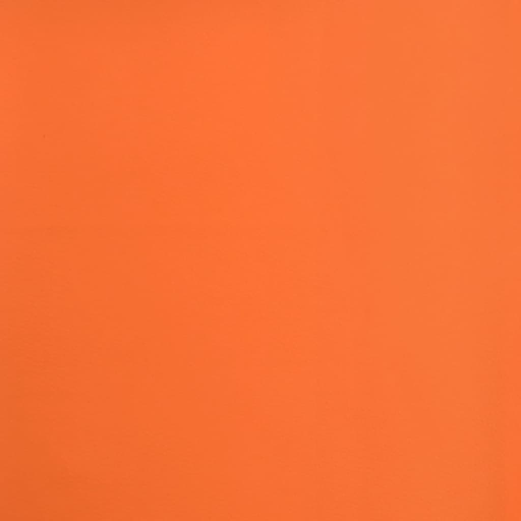 vidaXL Scaun de bucătărie pivotant, portocaliu și alb, piele ecologică