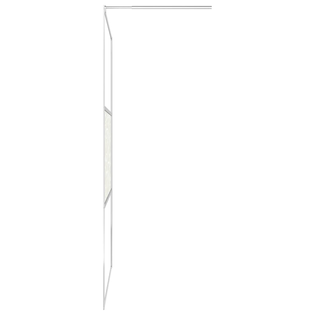 vidaXL Paravan de duș walk-in, 90 x 195 cm, sticlă ESG, model piatră