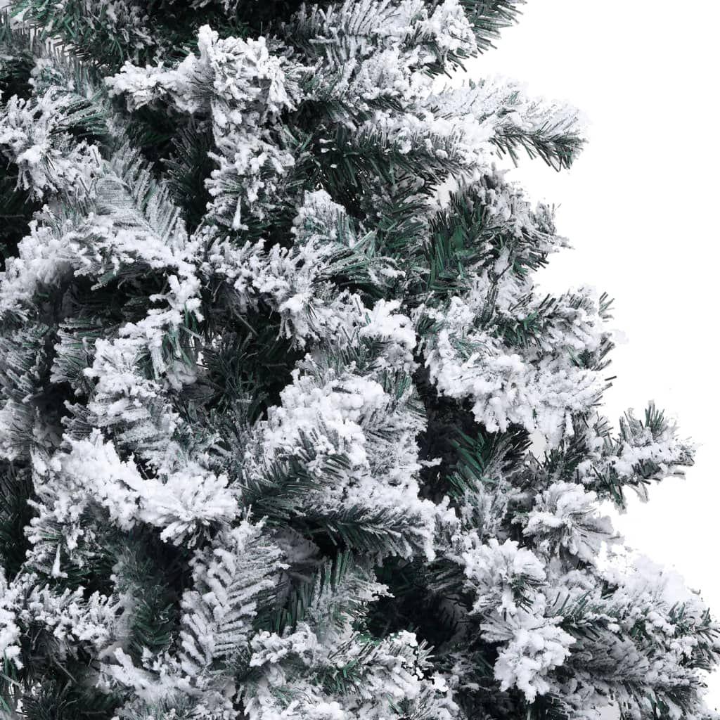 vidaXL Brad Crăciun artificial LED-uri&globuri&zăpadă, verde, 400 cm