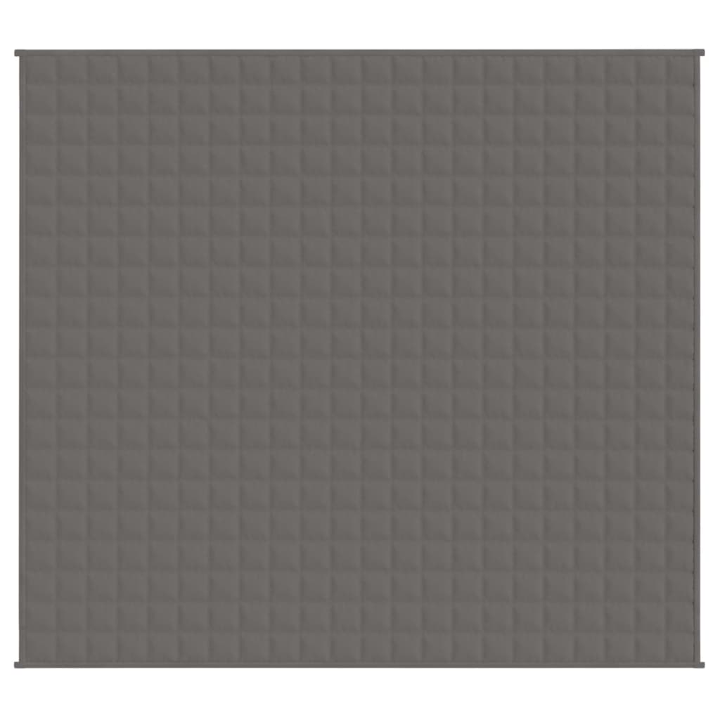 vidaXL Pătură anti-stres, gri, 200x230 cm, 13 kg, material textil
