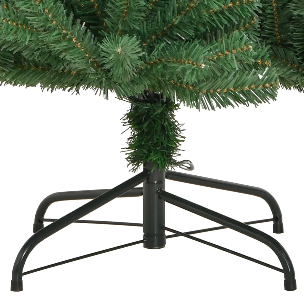 vidaXL Brad de Crăciun artificial cu suport și balamale, verde, 180 cm