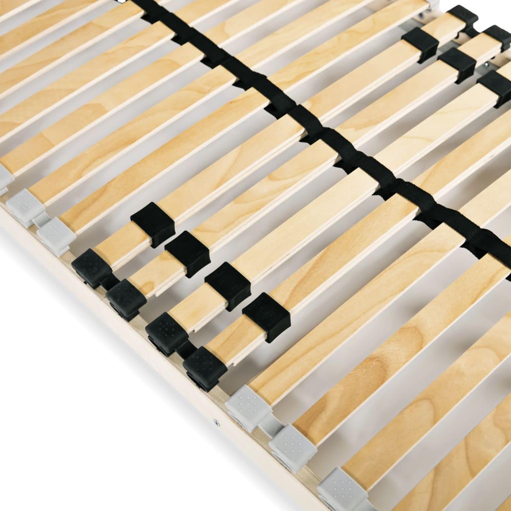 vidaXL Baze de pat cu șipci, 2 buc., 28 șipci, 7 zone, 80 x 200 cm