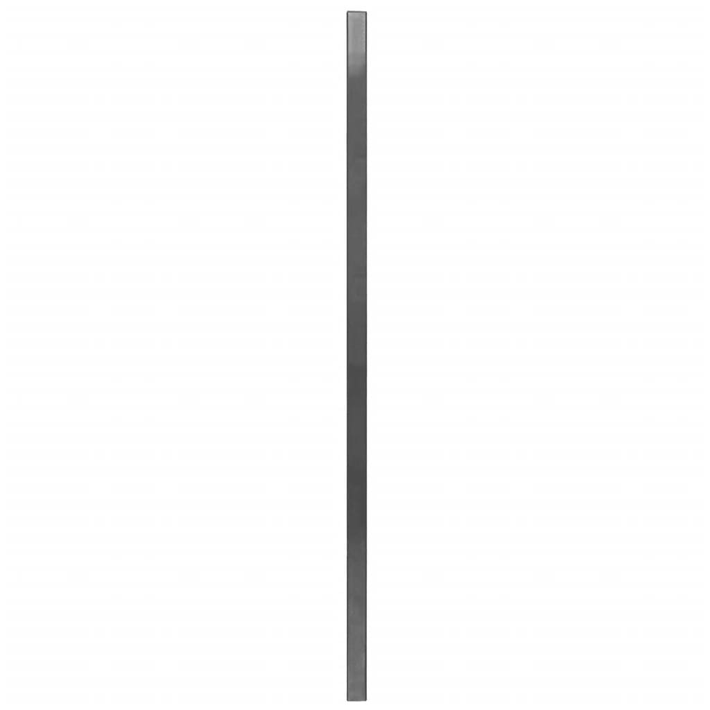 vidaXL Panou gard cu stâlpi antracit 6x1,2 m fier vopsit electrostatic