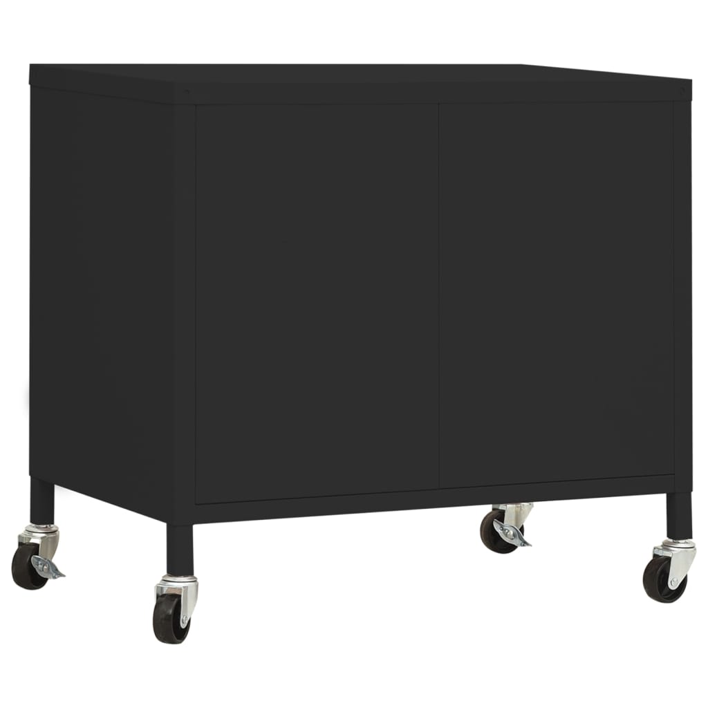 vidaXL Dulap de depozitare, negru, 60x35x56 cm, oțel