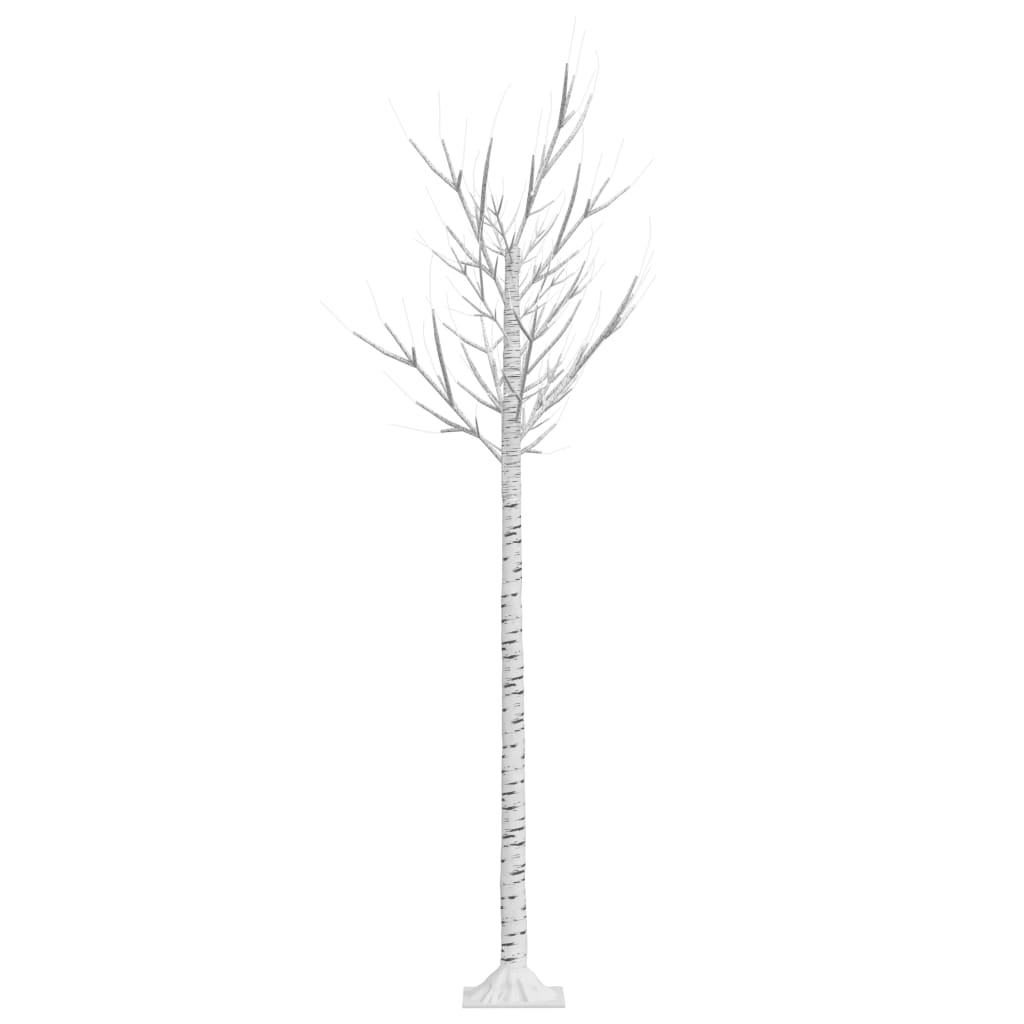 vidaXL Pom Crăciun 180 LED-uri alb rece 1,8 m salcie interior/exterior