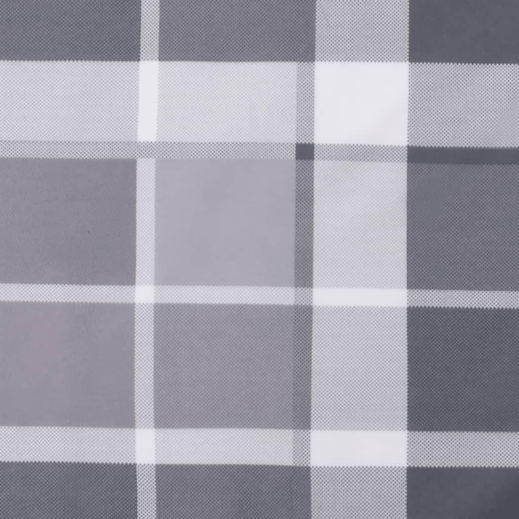vidaXL Pernă de paleți, gri carouri, 80x80x12 cm, material textil