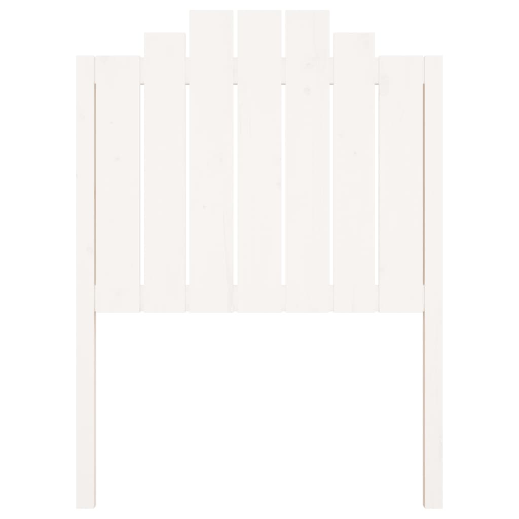 vidaXL Tăblie de pat, alb, 81x4x110 cm, lemn masiv de pin