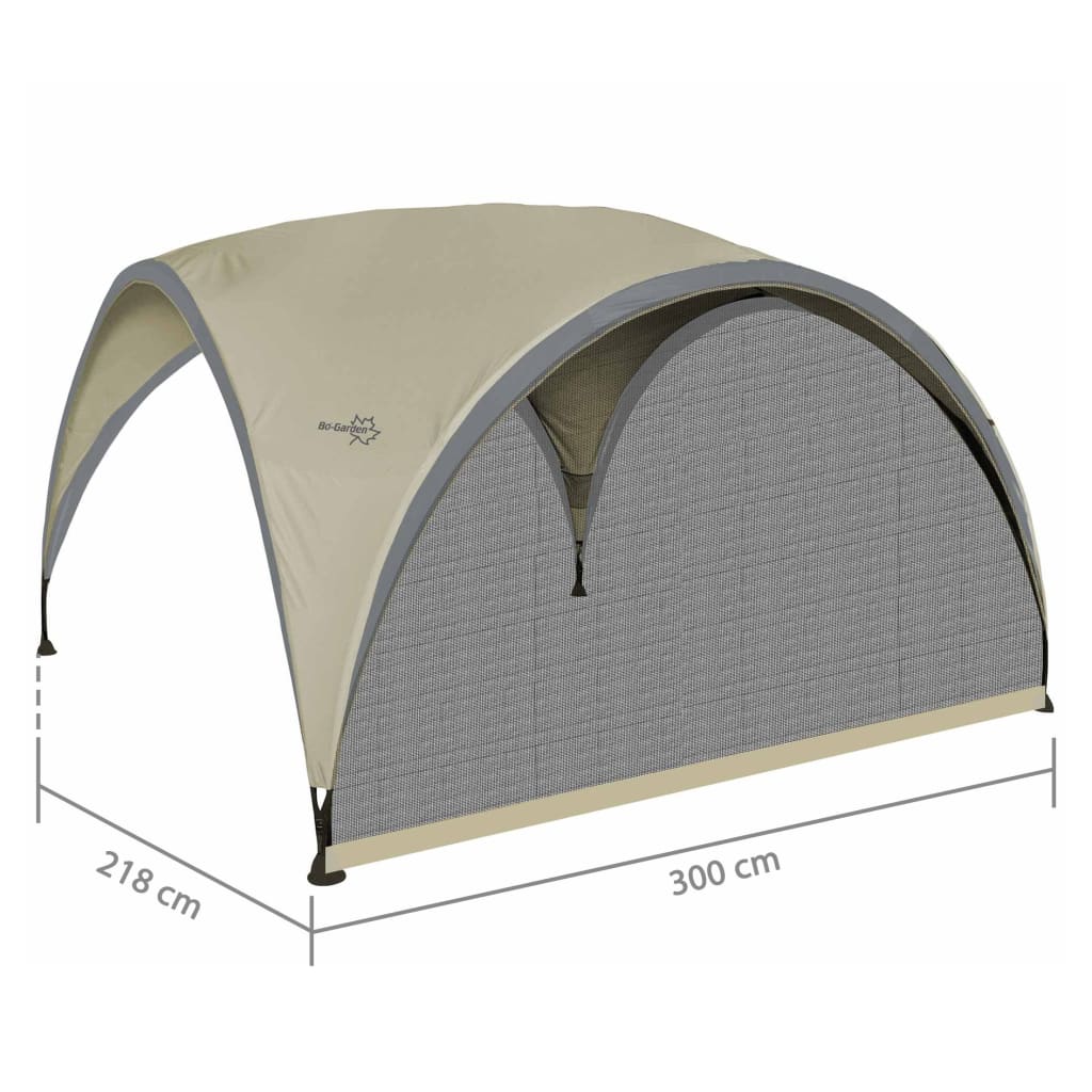 Bo-Camp Perete lateral pentru cort petrecere cu plasă de țânțari S bej