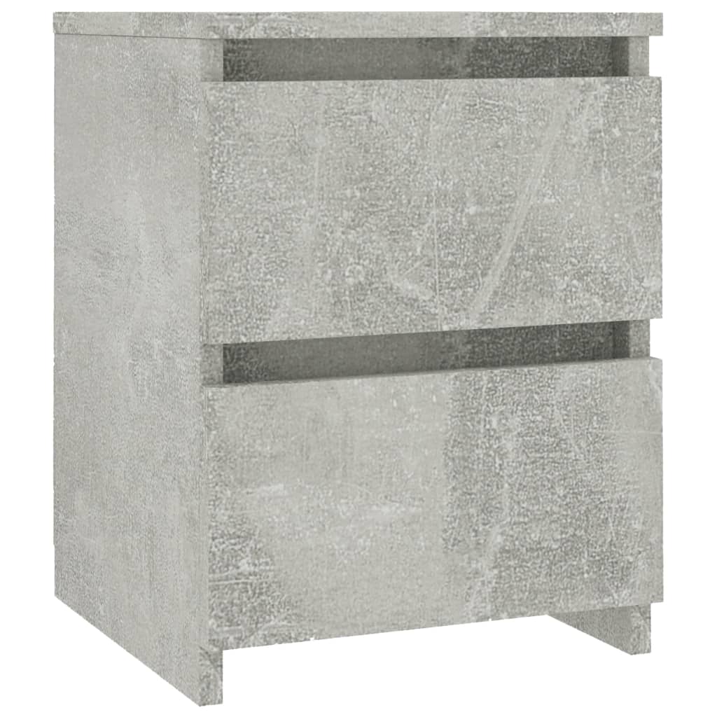 vidaXL Noptieră, gri beton, 30 x 30 x 40 cm, PAL