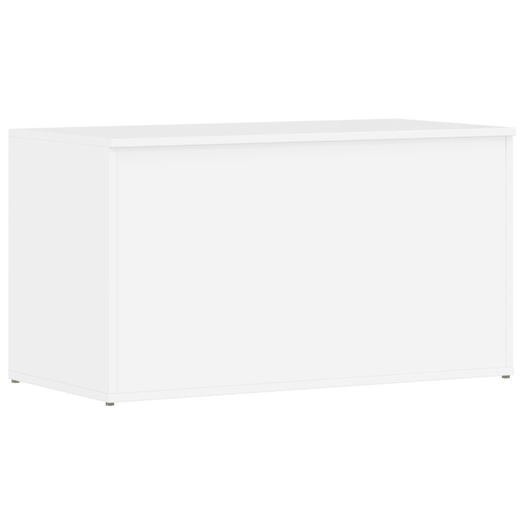 vidaXL Cufăr depozitare, alb extralucios, 84x42x46 cm, lemn compozit