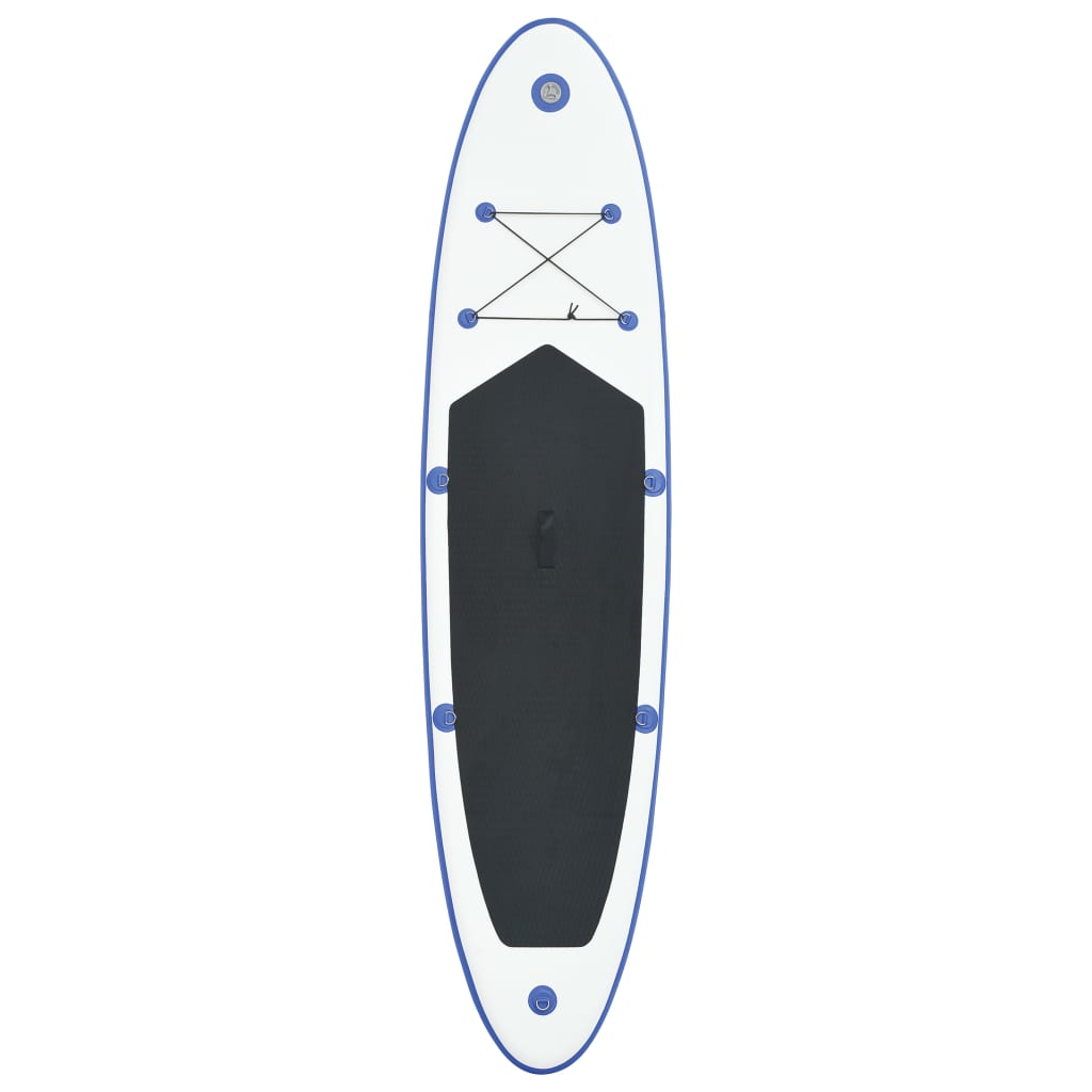 vidaXL Set placă stand up paddle SUP surf gonflabilă, albastru și alb