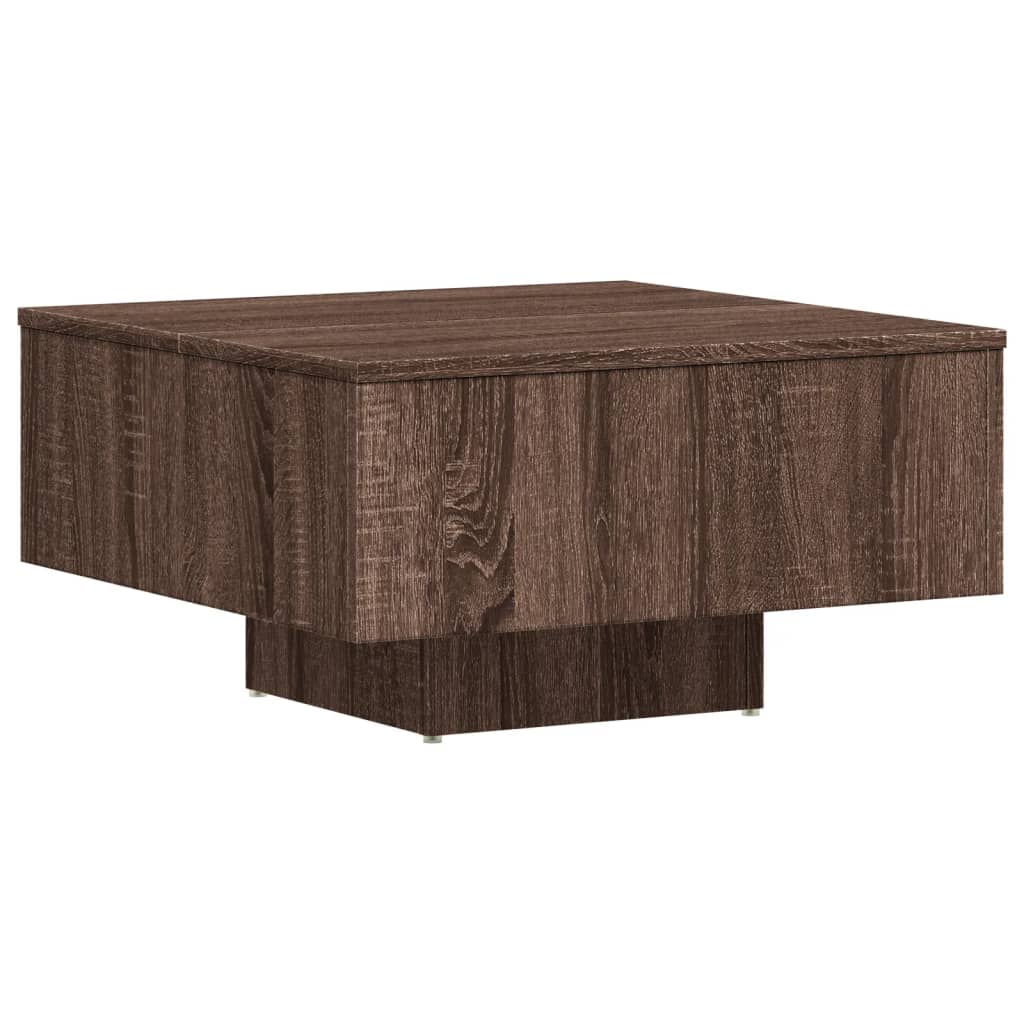 vidaXL Măsuță de cafea, stejar maro, 60x60x31,5 cm, lemn prelucrat