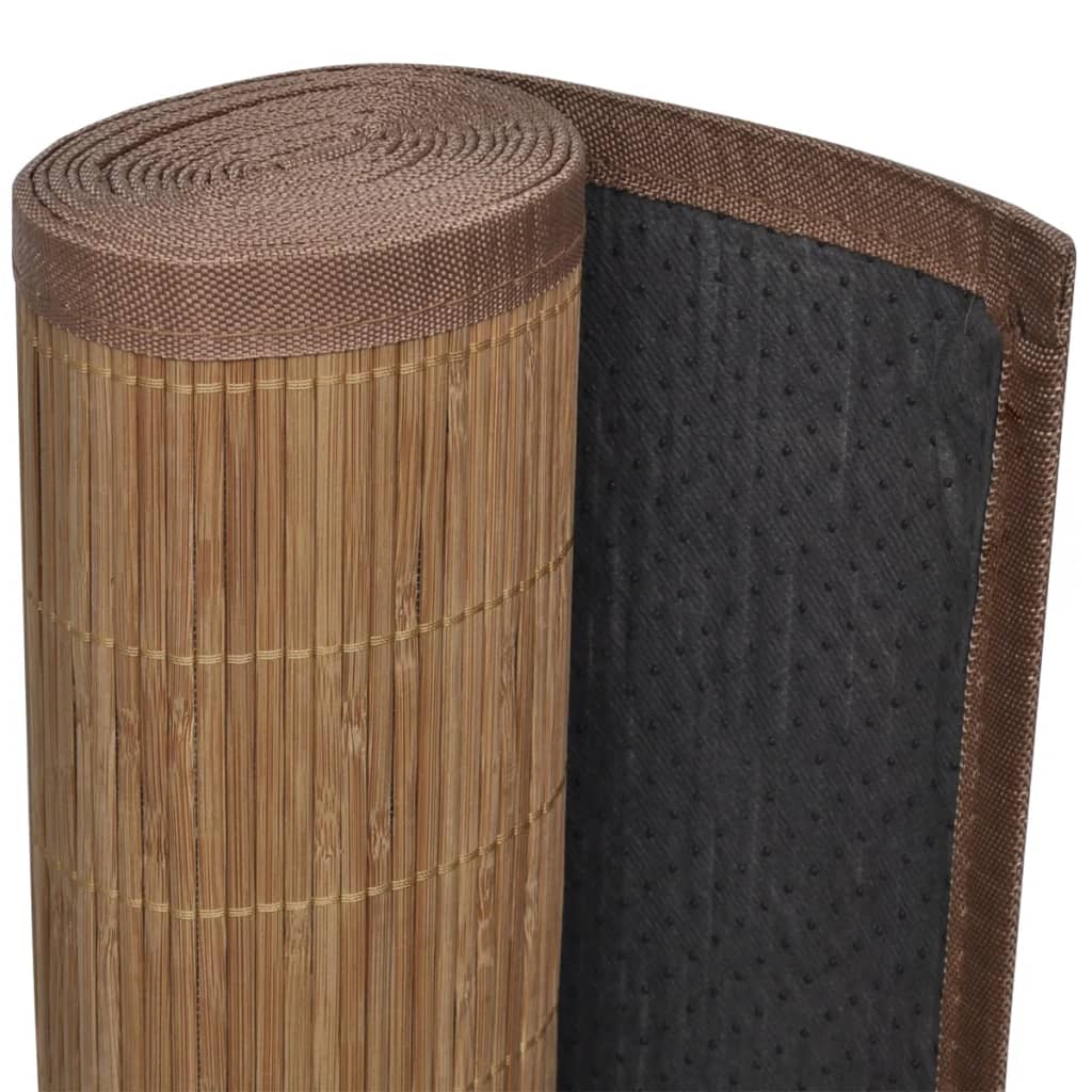Covor dreptunghiular din bambus natural, 120 x 180 cm