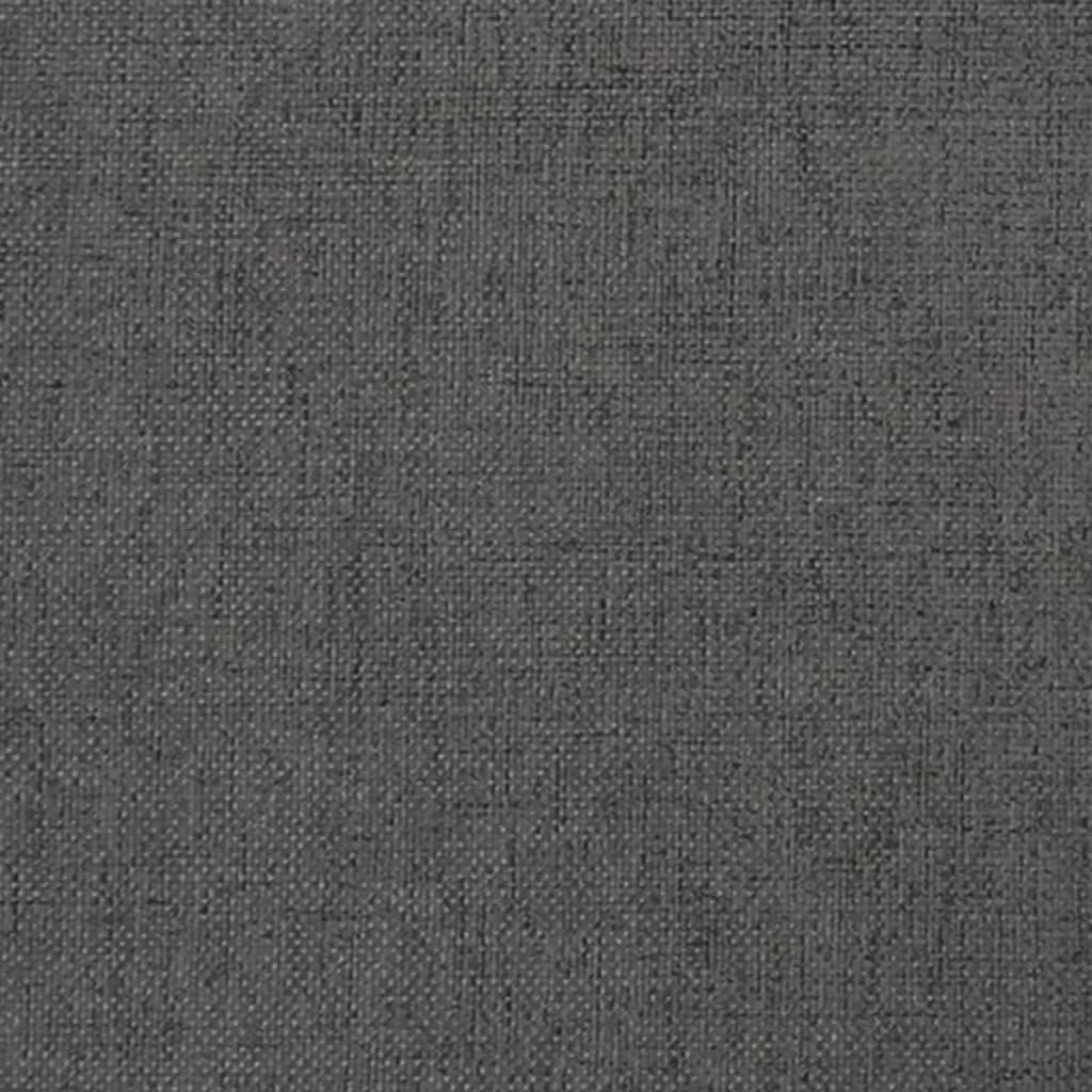 vidaXL Taburet, gri închis, 60x60x36 cm, material textil