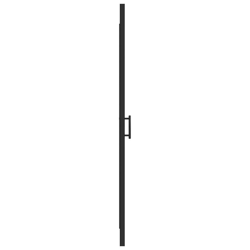 vidaXL Ușă de duș, negru, 81x195 cm, sticlă securizată semi-mată