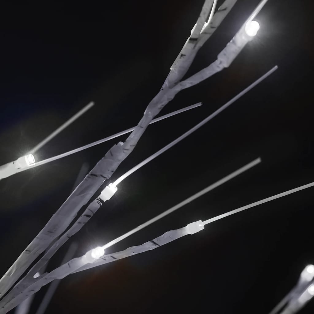 vidaXL Pom Crăciun 180 LED-uri alb rece 1,8 m salcie interior/exterior