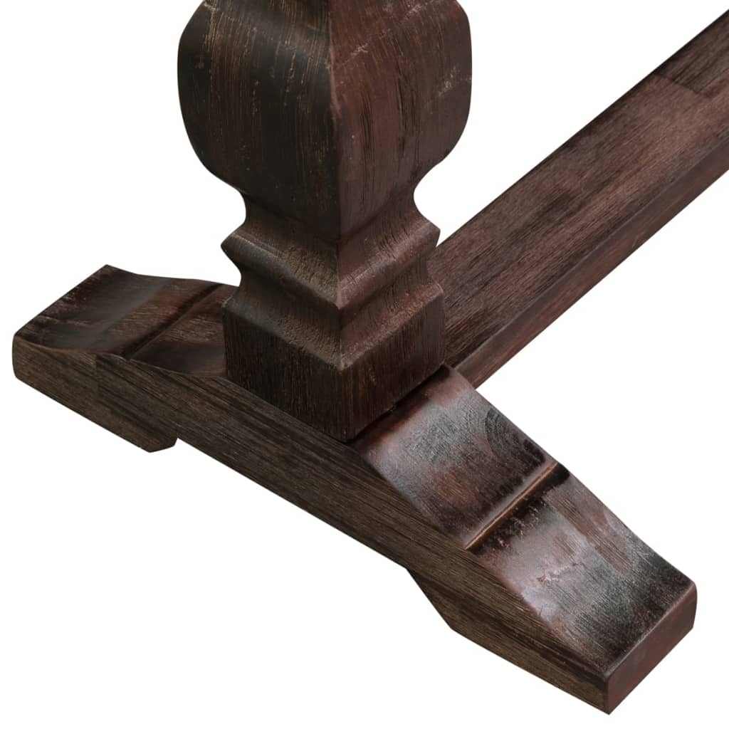 vidaXL Masă consolă tip piedestal, lemn solid de salcâm 100x40x75 cm