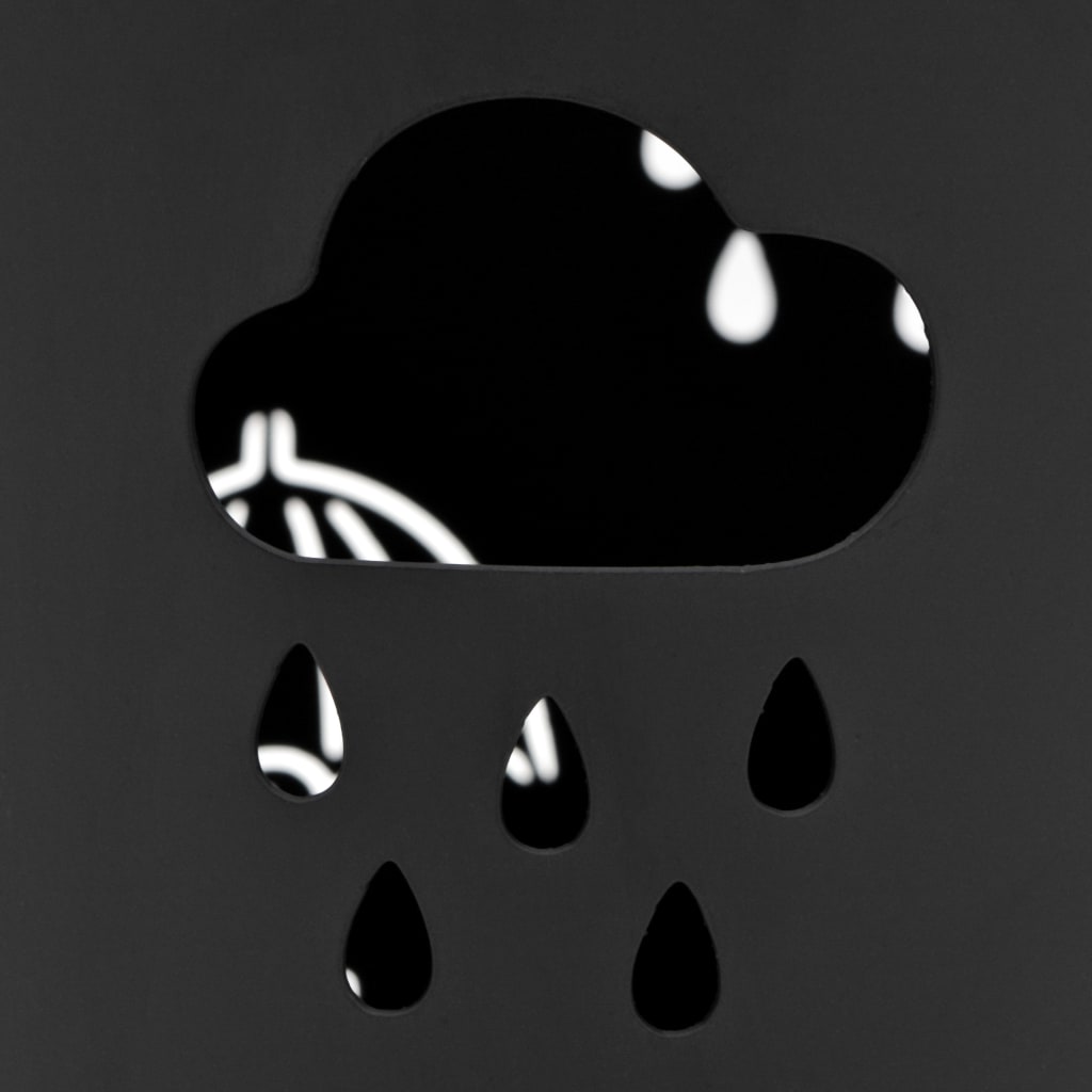 vidaXL Suport pentru umbrele, model umbreluțe, oțel, negru