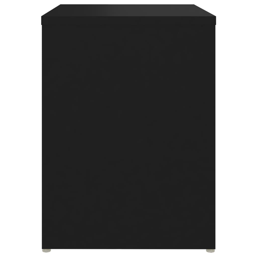 vidaXL Noptiere, 2 buc., negru, 40x30x40 cm, PAL