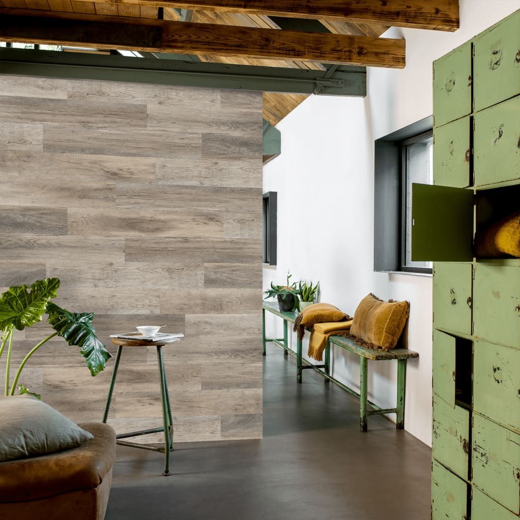 WallArt Panouri perete aspect de lemn, decolorat, stejar tip hambar