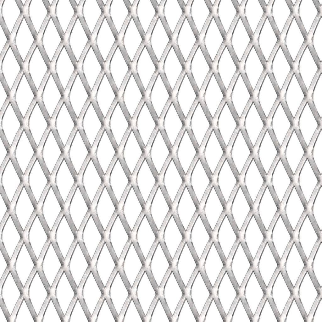 vidaXL Gard de sârmă grădină, 50x50 cm, 30x17x2,5 mm, oțel inoxidabil