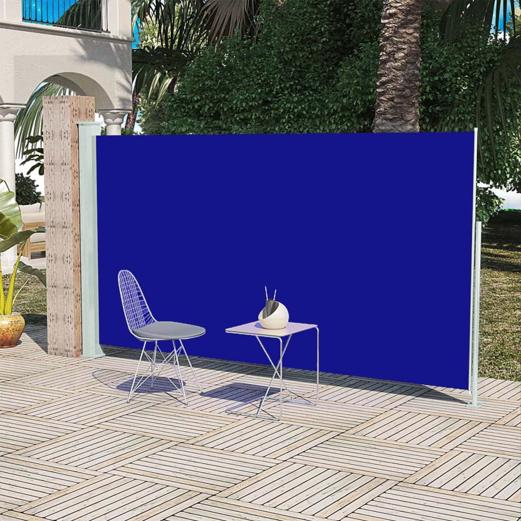 vidaXL Copertină laterală pentru terasă/curte, albastru 160x300 cm