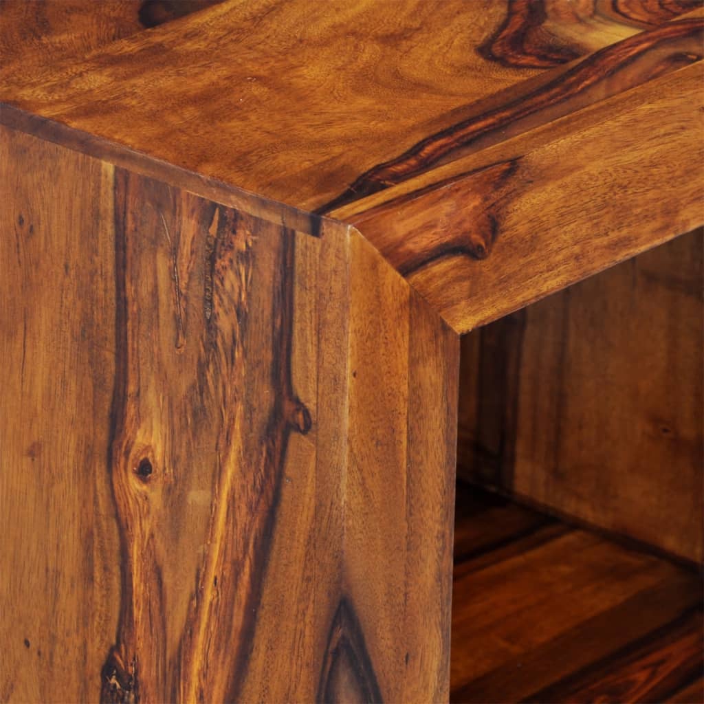 vidaXL Masă de capăt, lemn masiv de sheesham, 37 x 29 x 40 cm