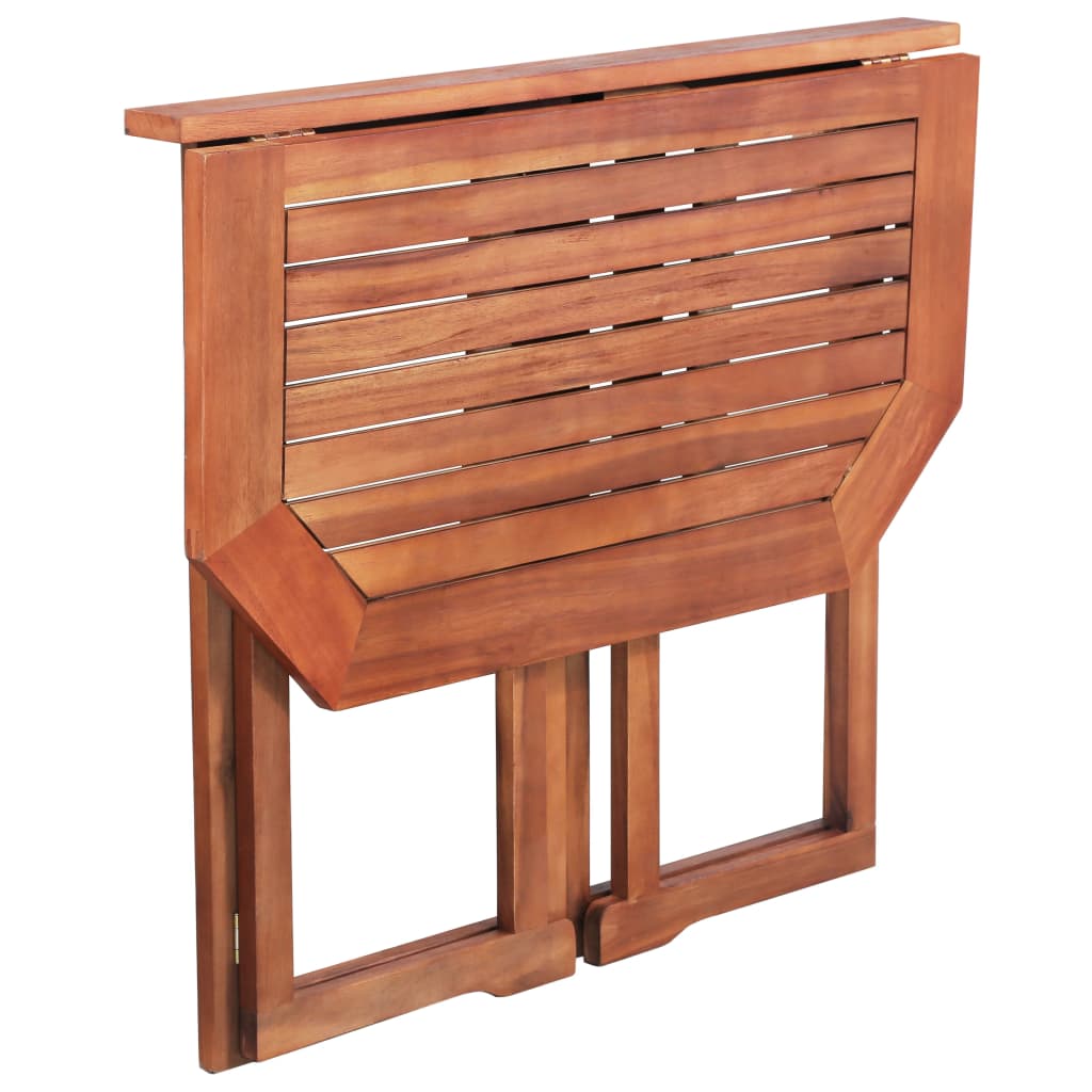 vidaXL Set mobilier bistro, 2 piese, lemn masiv de acacia