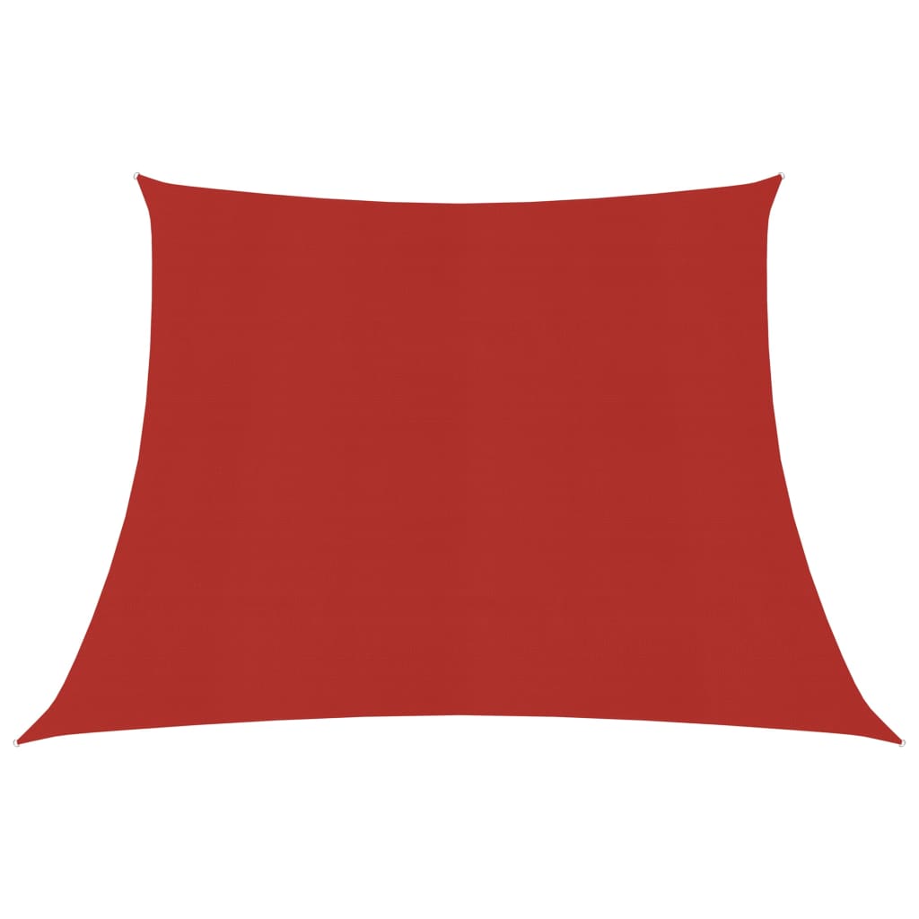 vidaXL Pânză parasolar, roșu, 4/5x3 m, HDPE, 160 g/m²