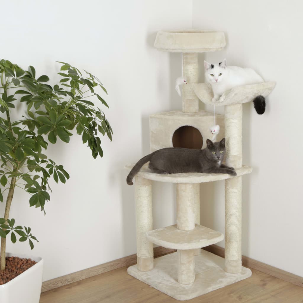 Kerbl Ansamblu de colț pentru pisici ”Zirkonia”, crem, 130 cm