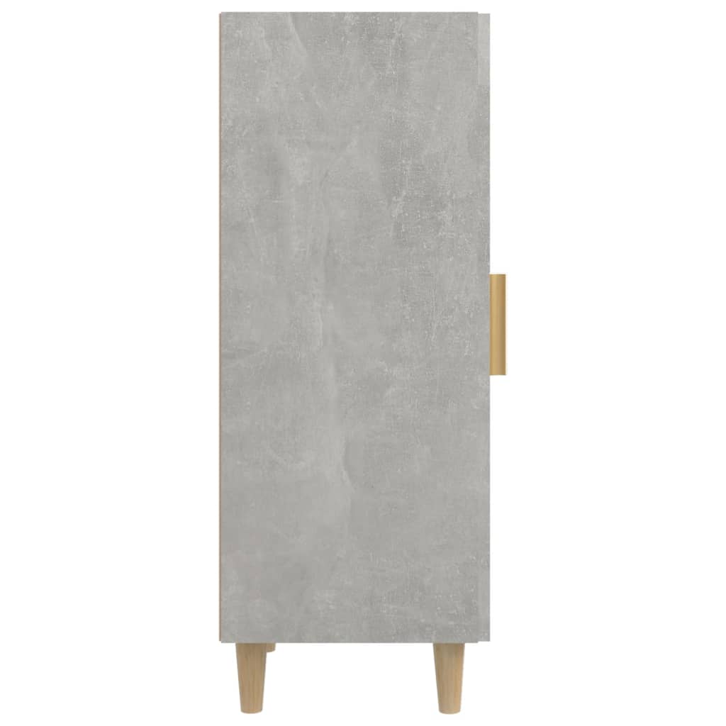 vidaXL Servantă, gri beton, 34,5x34x90 cm, lemn compozit