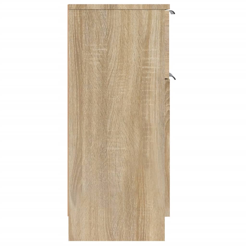 vidaXL Servante, 2 buc., stejar sonoma, 30x30x70 cm, lemn compozit