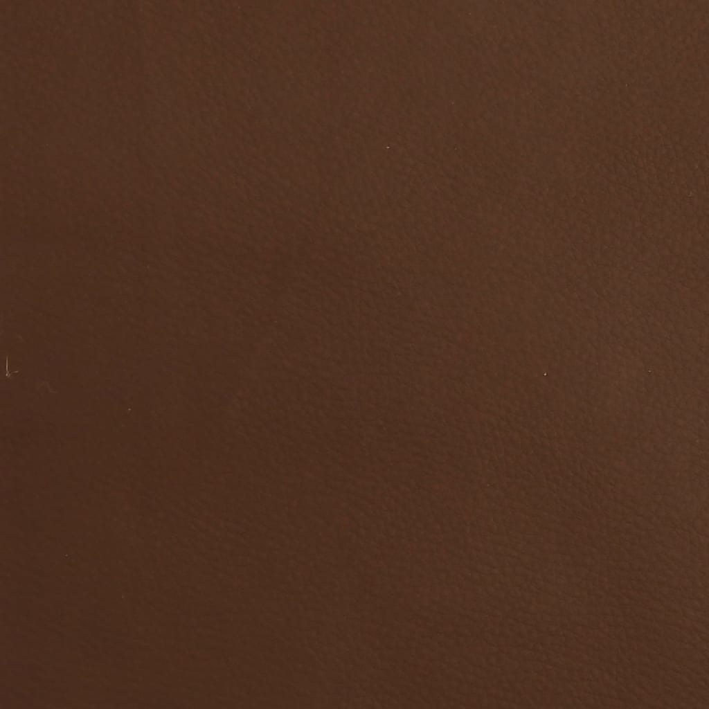 vidaXL Taburet, maro, 45x29,5x35 cm, piele ecologică lucioasă