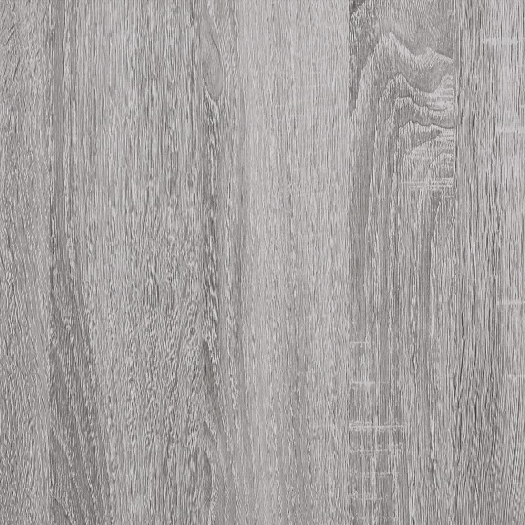 vidaXL Măsuță consolă cu rafturi, gri sonoma, 100x35x75 cm