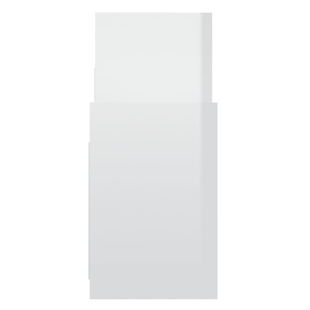 vidaXL Dulap lateral, alb extralucios, 60x26x60 cm, PAL