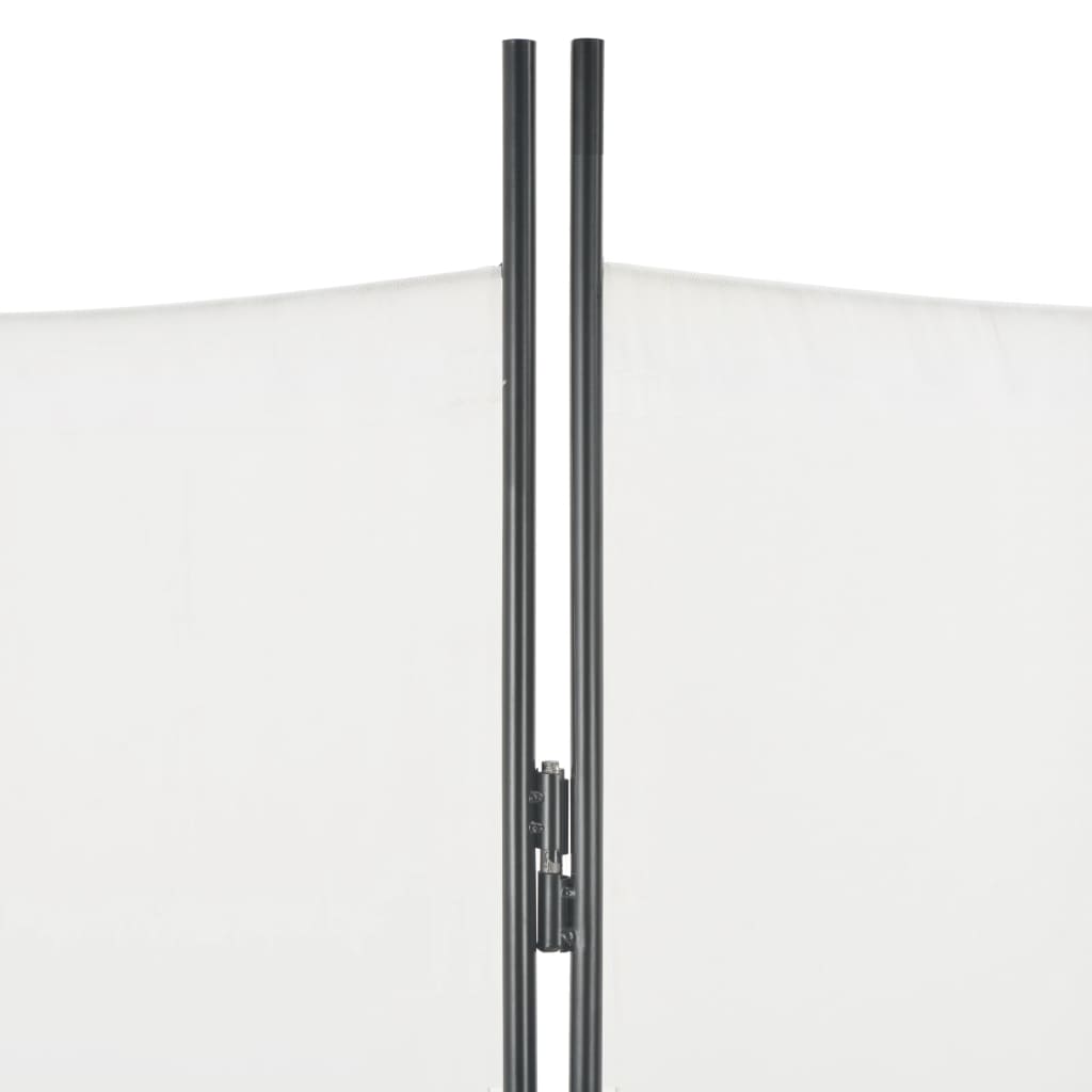 vidaXL Paravan de cameră cu 4 panouri, alb, 200 x 180 cm