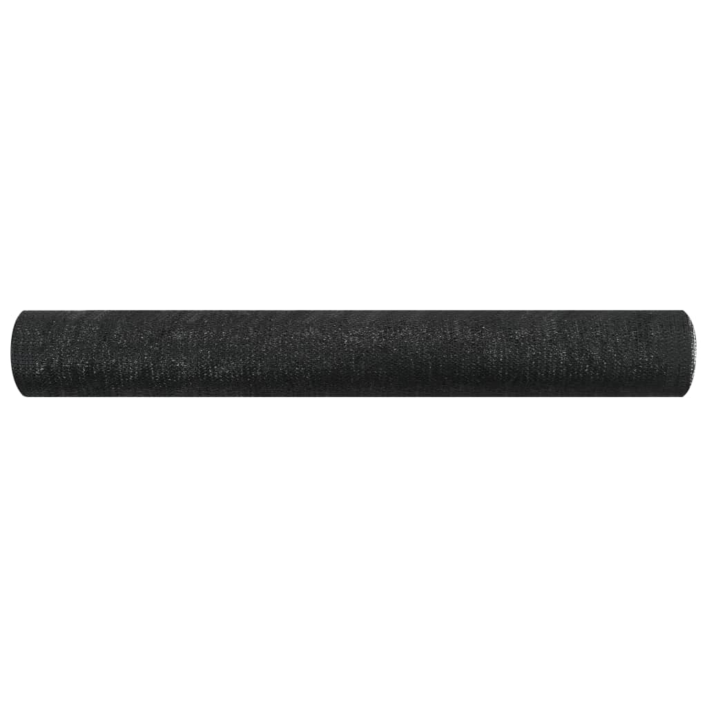 vidaXL Plasă protecție intimitate, negru, 1x50 m, HDPE, 75 g/m²