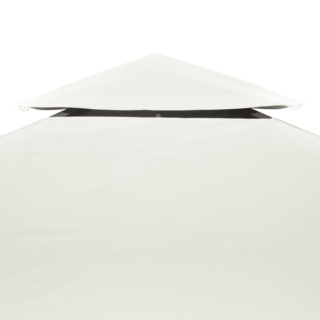 vidaXL Copertină rezervă acoperiș pavilion, alb crem, 3x4 m, 310 g/m²