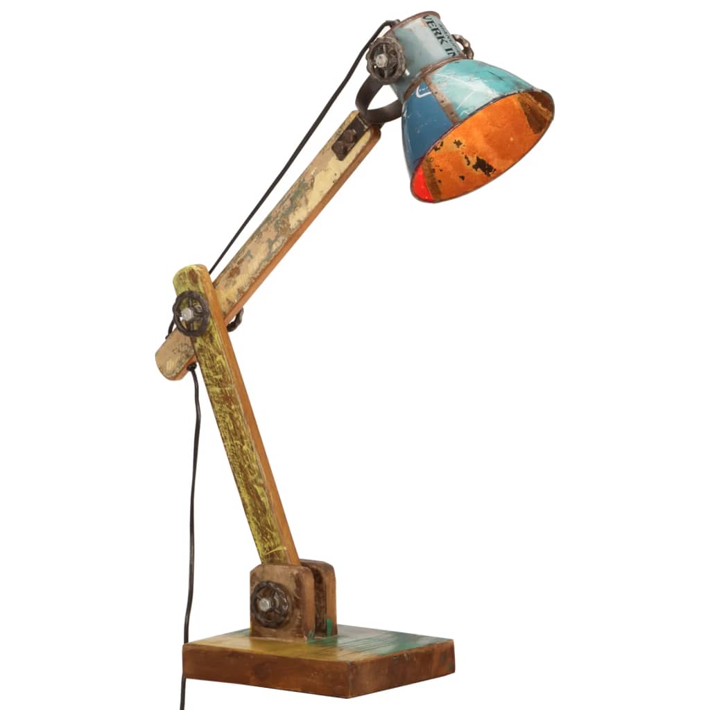 vidaXL Lampă de birou industrială multicolor 23x18x95 cm E27 rotund