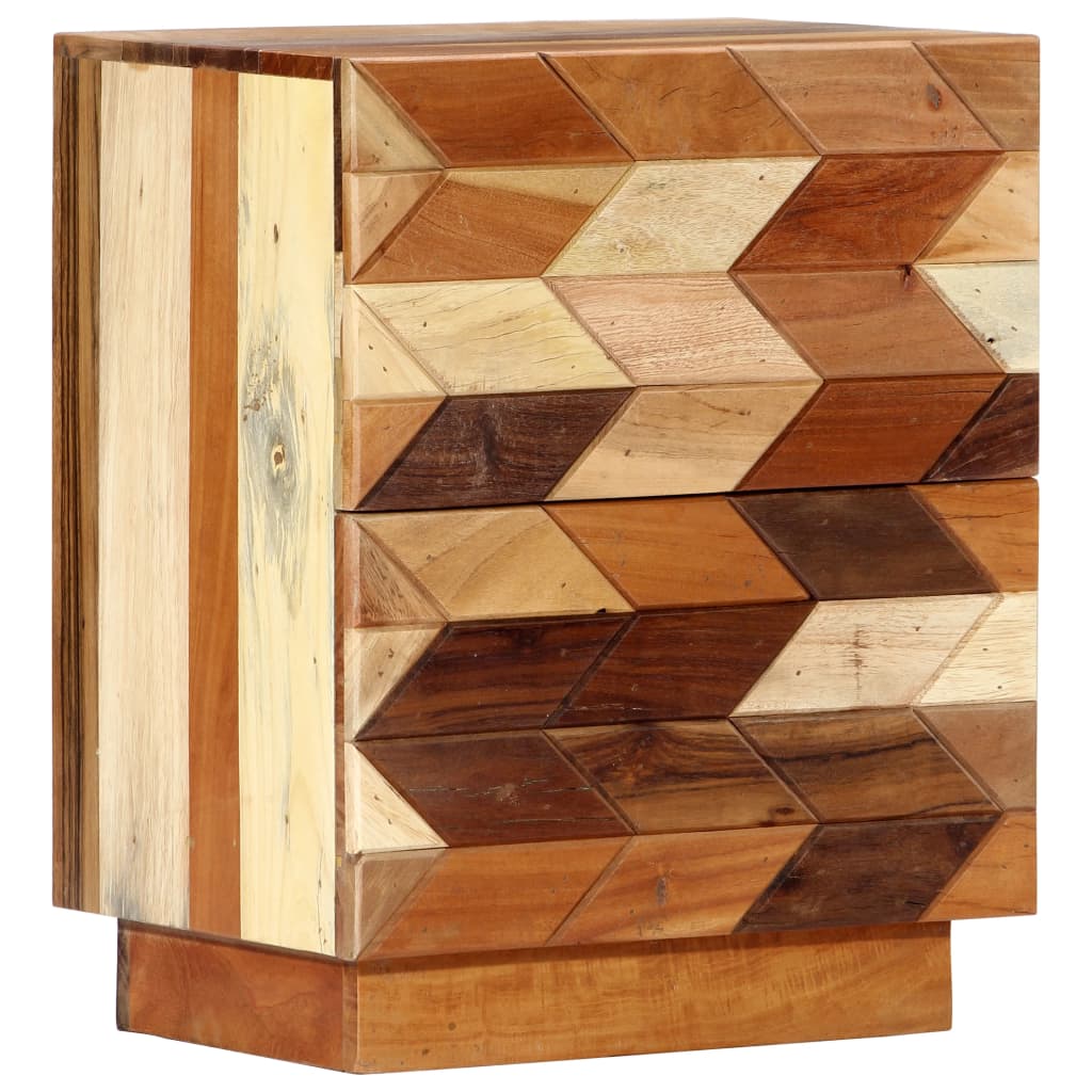 vidaXL Noptieră, 40 x 30 x 50 cm, lemn masiv reciclat