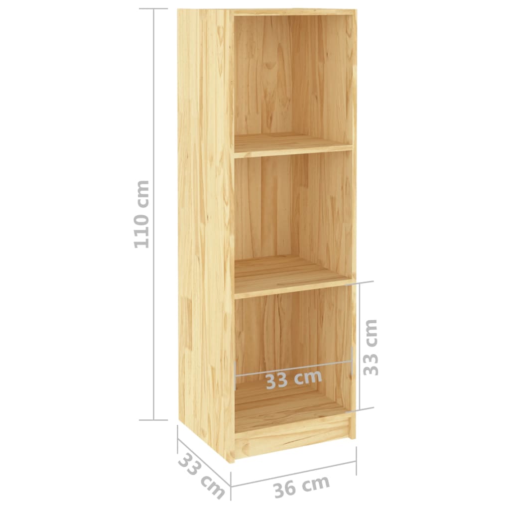 vidaXL Bibliotecă/Separator cameră, 36x33x110 cm, lemn masiv pin